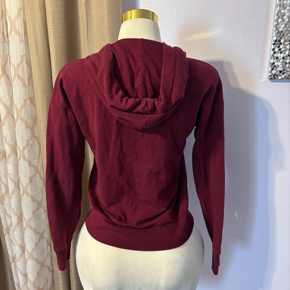 Time and Tru Maroon Zip-Up Hoodie - Picture 2 of 3
